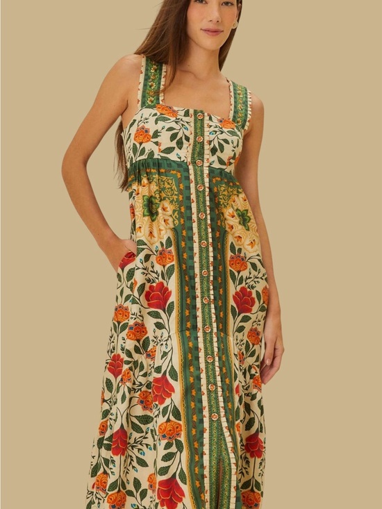 FARM Rio Dresses & Skirts - NWT FARM Rio Sand Garden Tapestry Maxi Dress Size Large